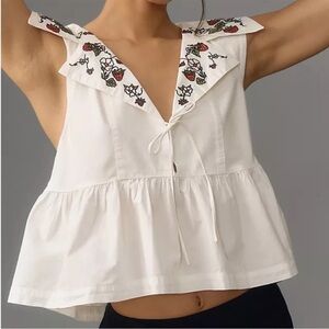 Maeve Strawberry Sailor Blouse 🍓